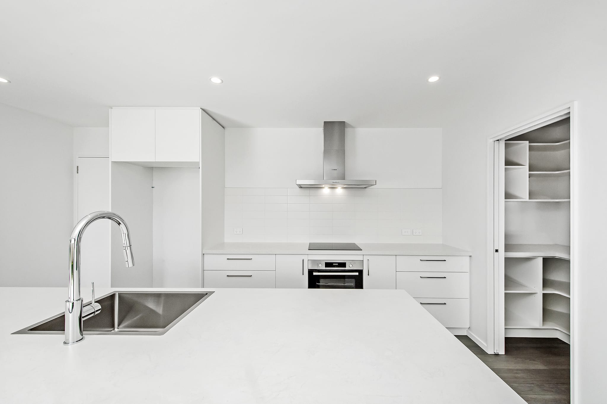 KAD Build construction company Canterbury interior kitchen and house design for Woodbury 3 bedroom house, Christchurch New Zealand