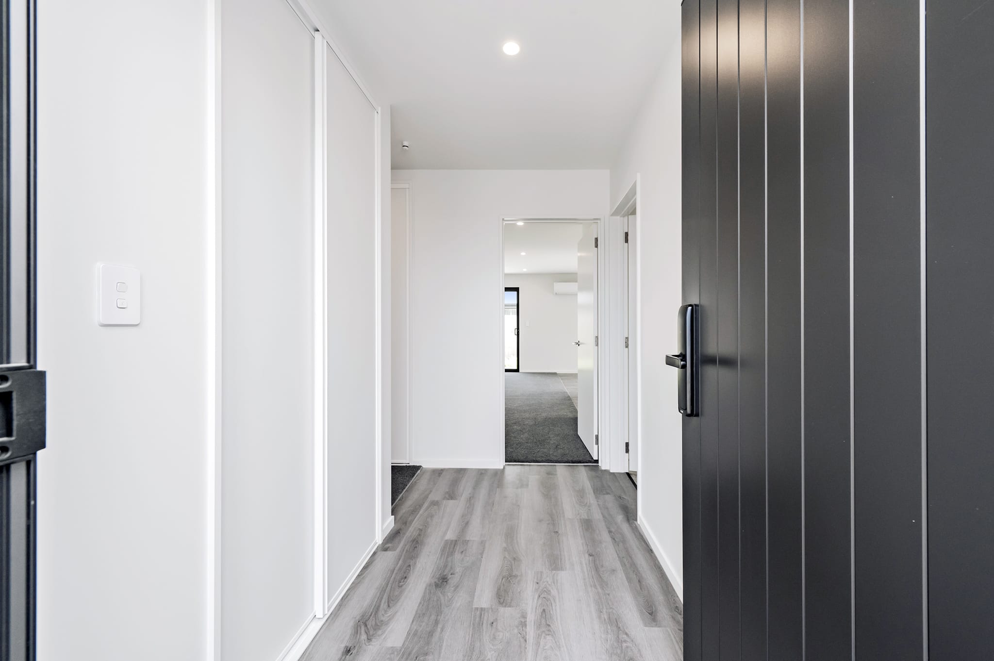 KAD Build Woodville new build 3 bedroom home hallway home and build Christchurch, West Melton, Dunsandel, Prestons Park, Kirwee, Canterbury, New Zealand