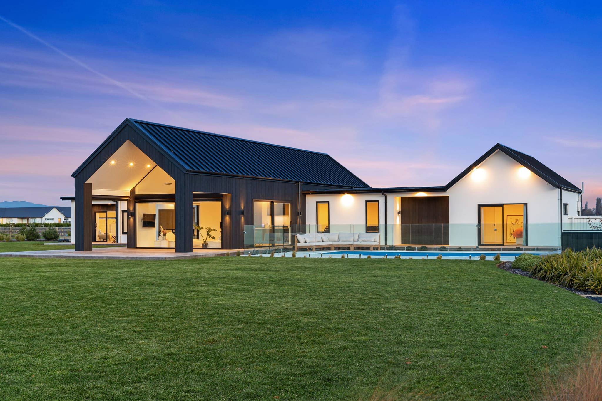 KAD Build home design and build exterior view of Verdeco Blvd house design Halswell, Darfield, Kirwee, Leeston, Lincoln, Methven, Selwyn, West Melton, Canterbury, New Zealand